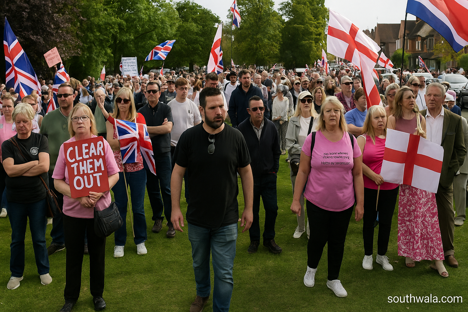 UK asylum seeker hotel protests