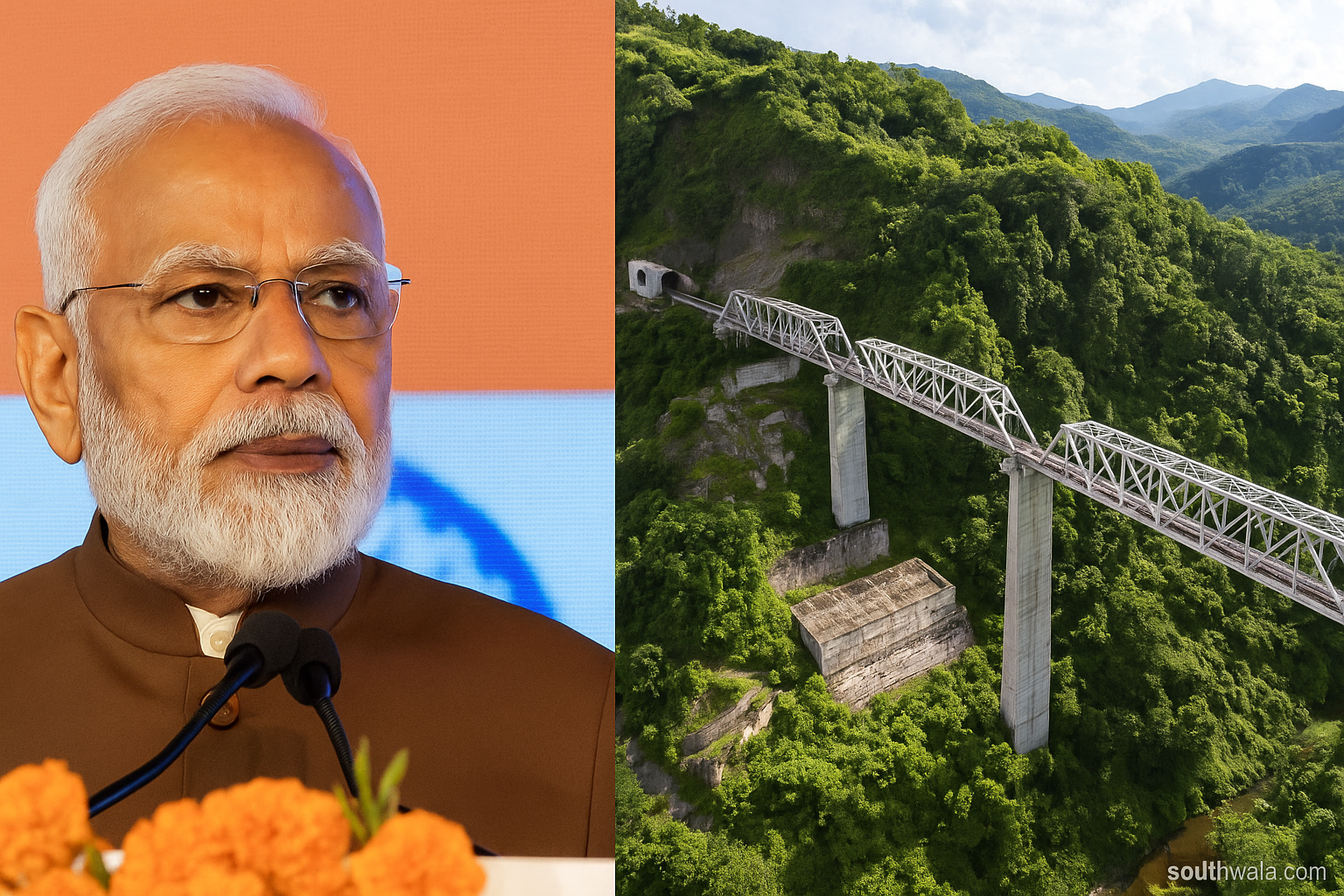 PM Modi Flags Off Bairabi–Sairang Railway Line, Mizoram Gets Rail Connectivity