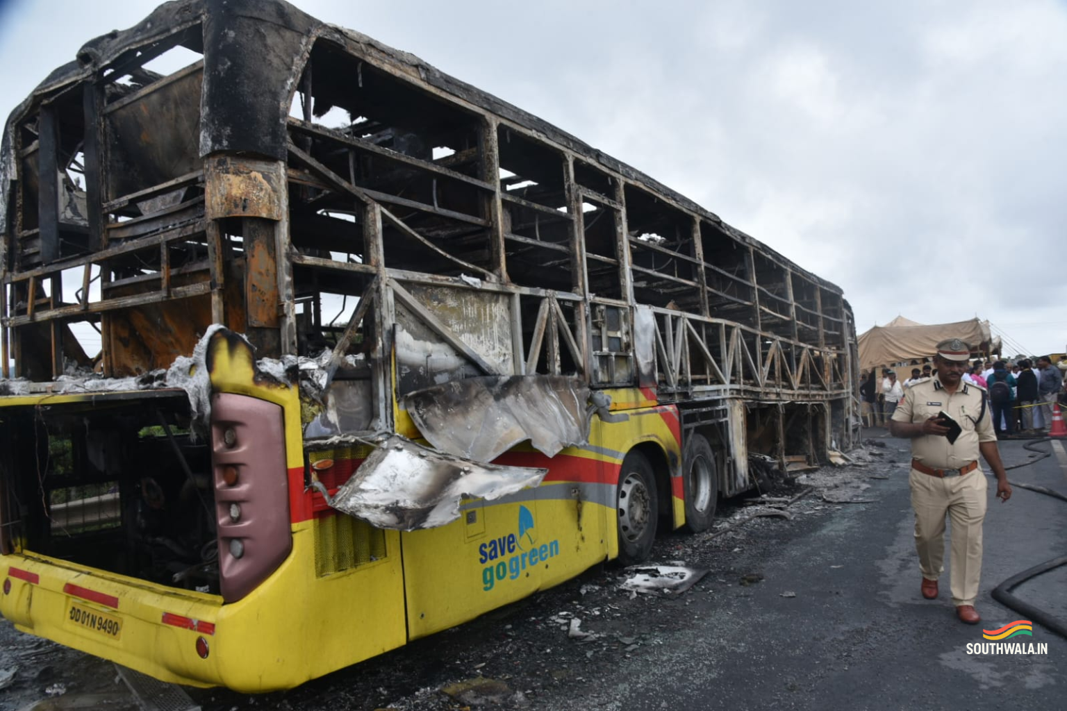 Bus Fire Kills at Least 20 After Collision on Bengaluru-Hyderabad Highway