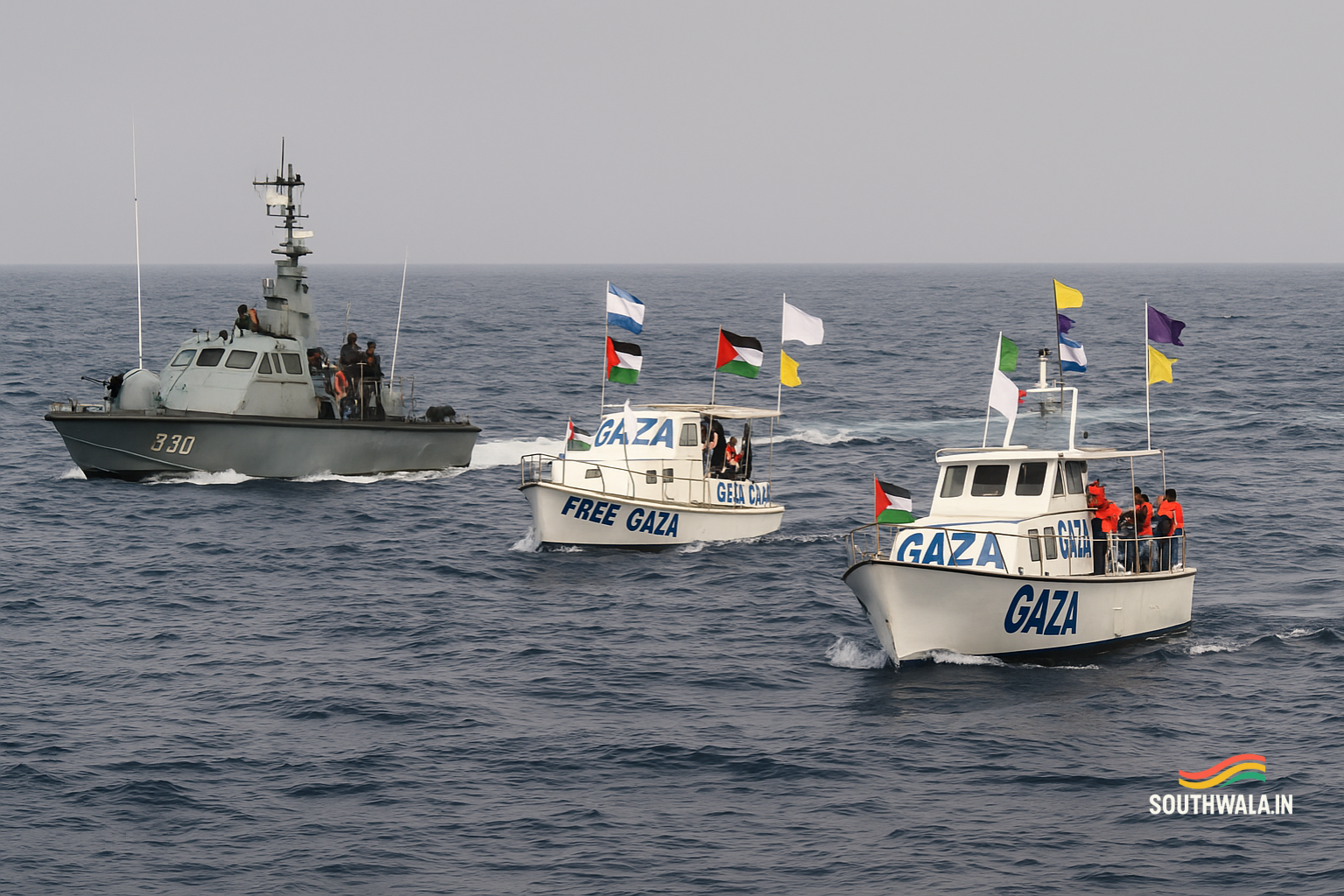 Three Gaza Aid Boats Intercepted by Israeli Forces, Say Organizers