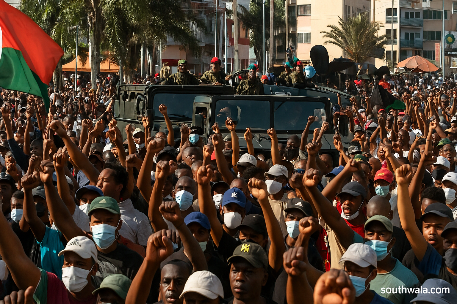Gen Z Leads Massive Protests in Madagascar as Water and Power Shortages Crisis